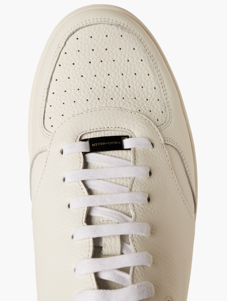 MyRunway | Shop Tread + Miller White Lace Up Leather Sneakers for